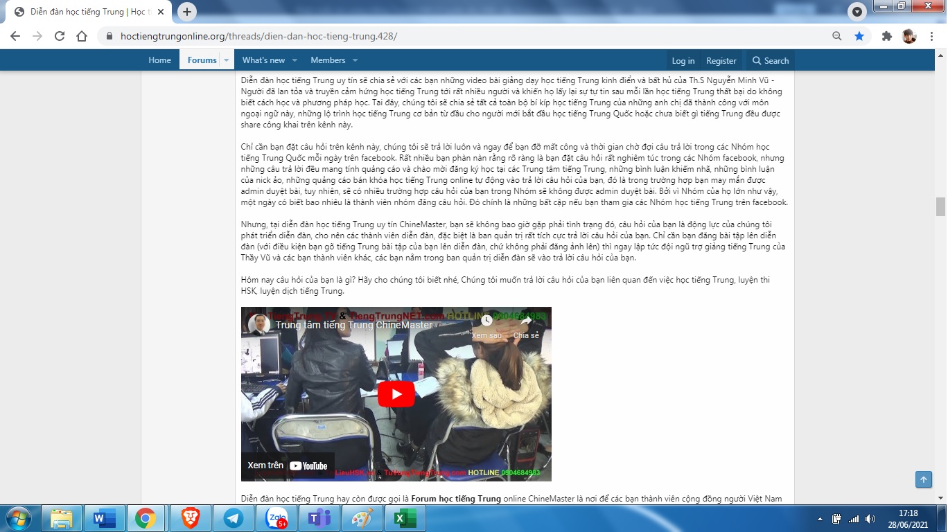 Bài tập phát triển từ vựng tiếng Trung HSK 1 đến HSK 9