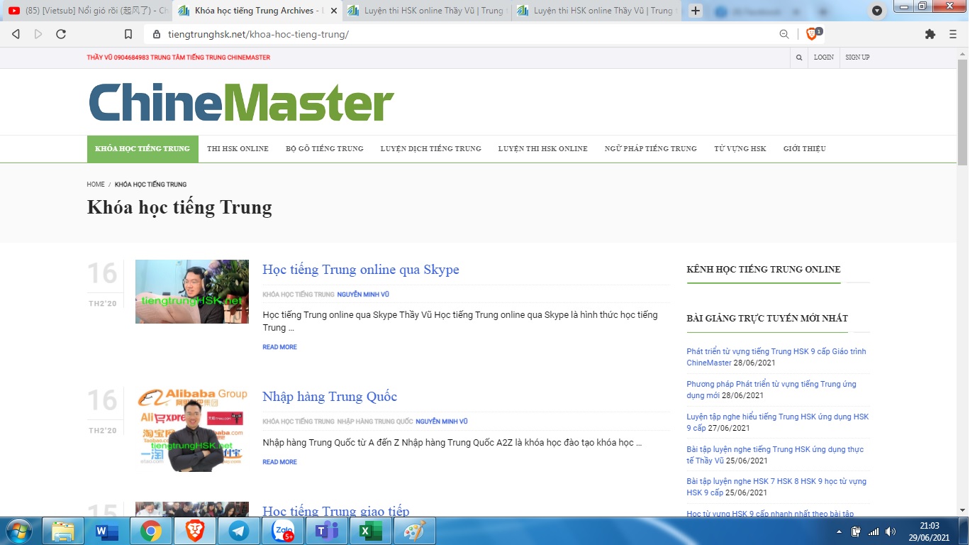 Luyện thi HSKK trung cấp luyện thi HSKK cao cấp cùng ChineMaster